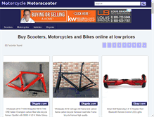 Tablet Screenshot of motorcyclemotorscooter.com